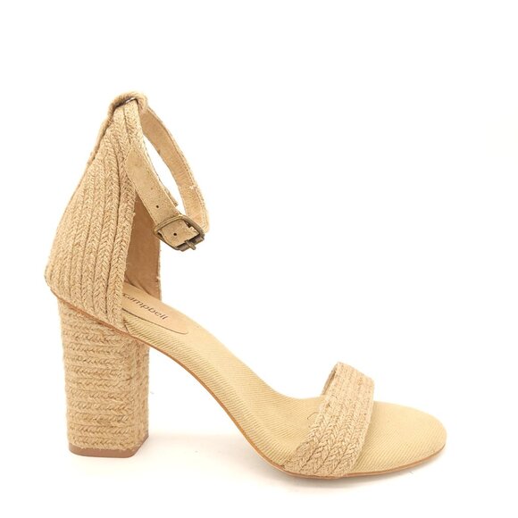 NEW Jeffrey Campbell Sandals Womens 9.5 Rowboat Jute Raffia Boho Chic Coastal - Picture 1 of 9